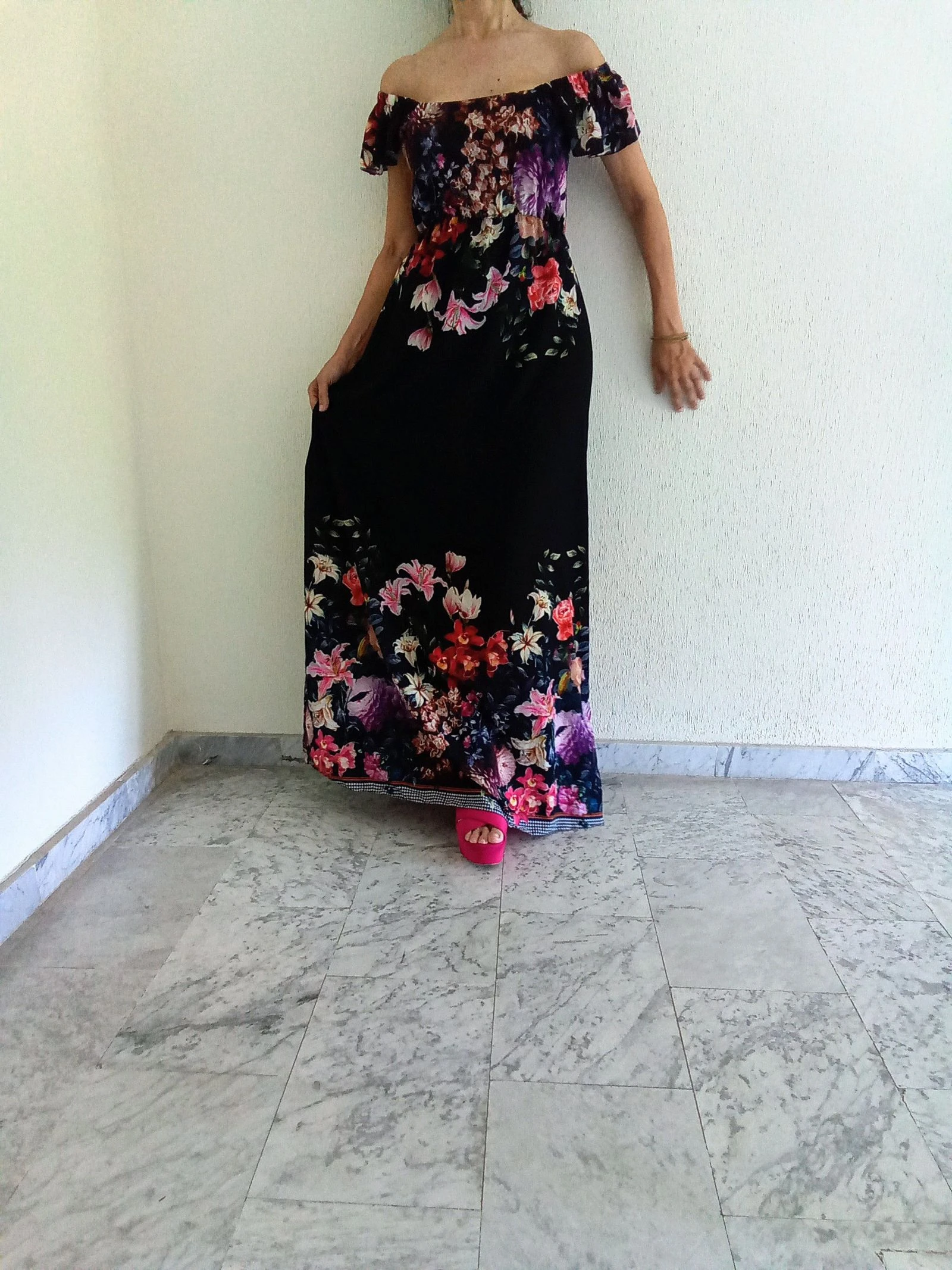 Floral Print Bohemian Maxi Dress – photo 17